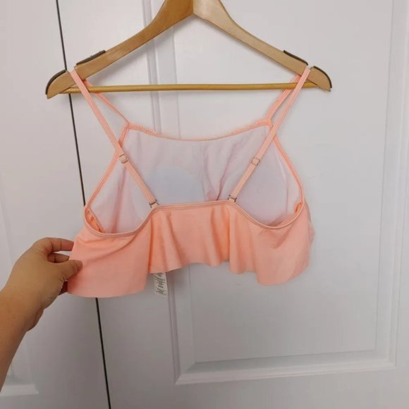 Peachy pink swim top size Large - Picture 5 of 7